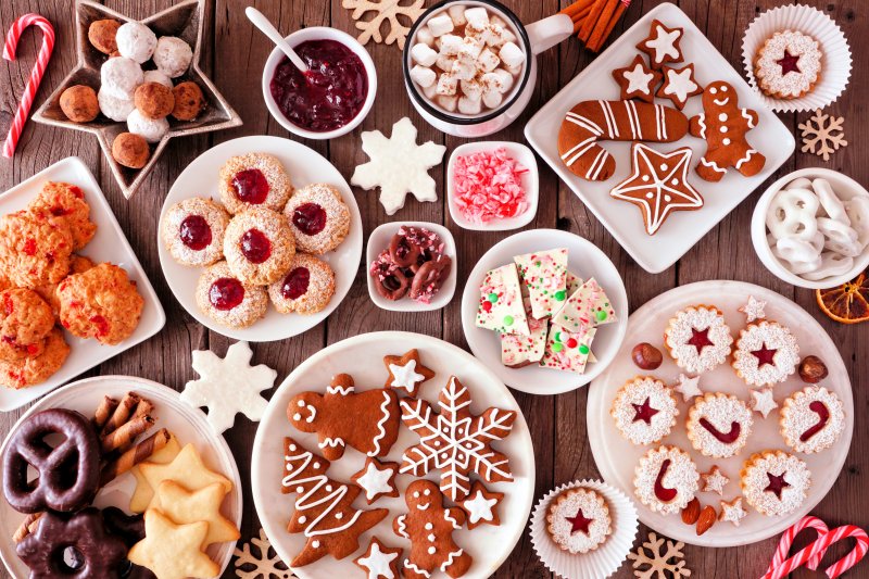 assorted Christmas treats 